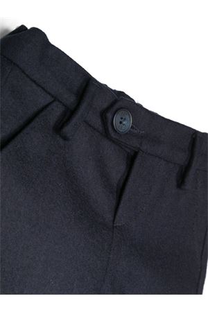 Navy blue virgin wool-cashmere blend chinos FAY KIDS | FT6520I0172621